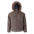 Khaki 100% polyester Winter Jacket